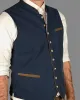 Trachtenweste Aus Leinen - Marine Trachtenweste Aus Leinen - Marine