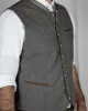 Trachtenweste Aus Leinen - Grau Trachtenweste Aus Leinen - Grau