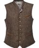 Trachtenweste Aus Leinen - Braun Trachtenweste Aus Leinen - Braun