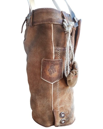 Kinder Trachten Lederhose, kurz mit Träger, Dino