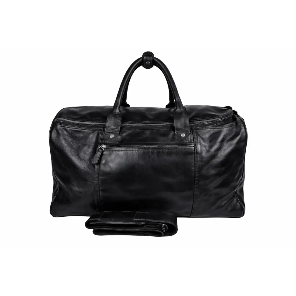 Leder Weekender Tasche Travel Pro Schwarz Leder Weekender Tasche Travel Pro Schwarz