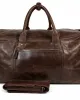 Leder Weekender Tasche Travel Pro Dunkelbraun