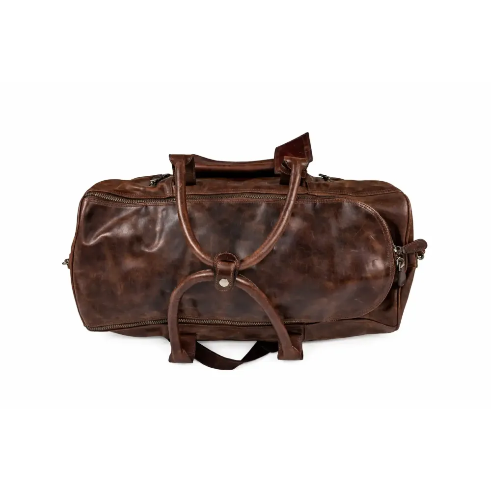 Leder Weekender Tasche Travel Pro Dunkelbraun