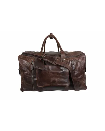 Leder Weekender Tasche Travel Pro Dunkelbraun