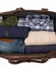 Leder Weekender Tasche Travel Pro Dunkelbraun