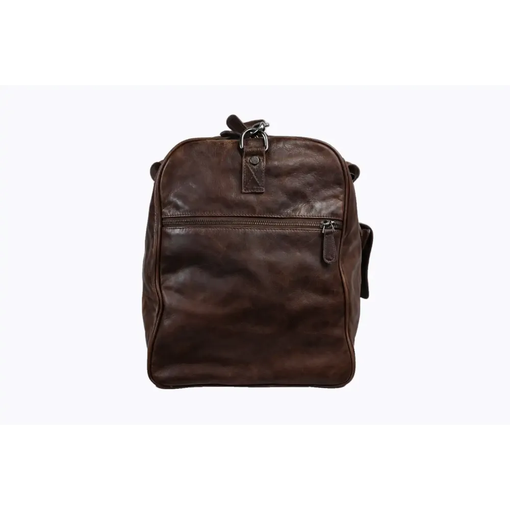 Leder Weekender Tasche Travel Pro Dunkelbraun
