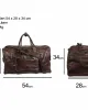 Leder Weekender Tasche Travel Pro Dunkelbraun