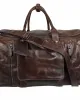 Leder Weekender Tasche Travel Pro Dunkelbraun