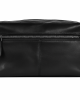 Kulturtasche aus Echtleder Schwarz