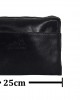 Kulturtasche aus Echtleder Schwarz