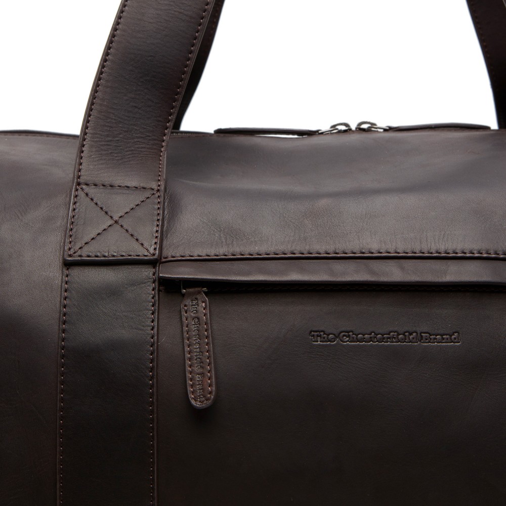 Reisetasche Hudson, Waxed Pull Up, Braun