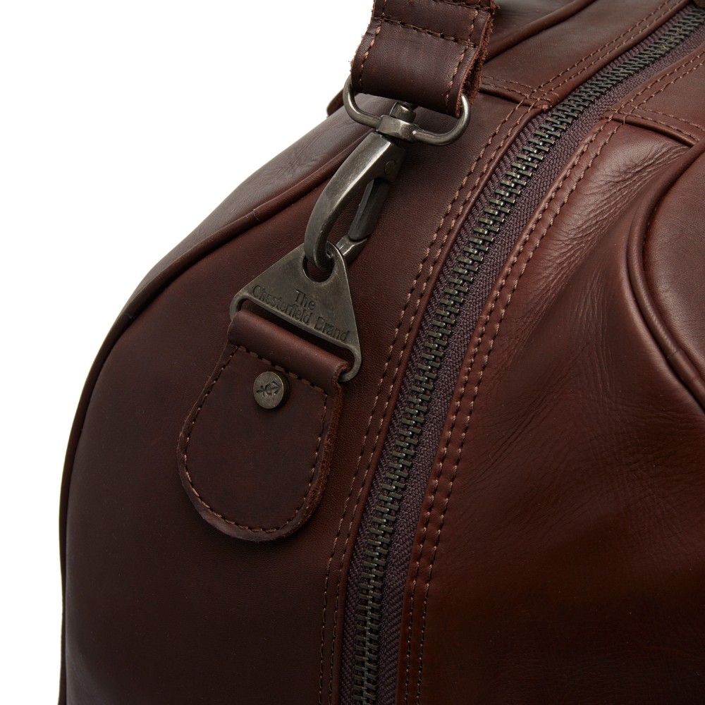 Reisetasche Liam, Waxed Pull Up, Braun