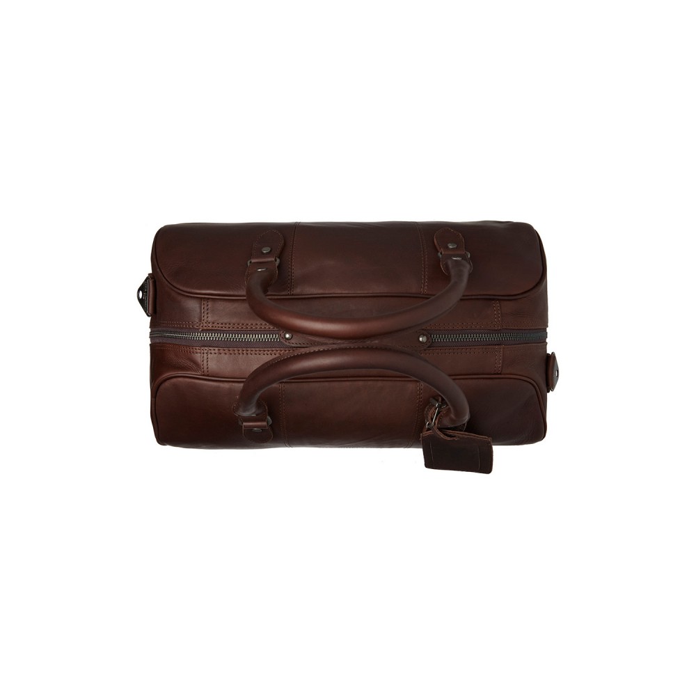 Reisetasche Liam, Waxed Pull Up, Braun