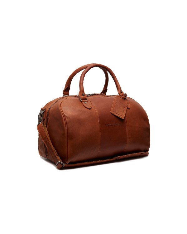 Reisetasche Liam, Waxed Pull Up, Cognac
