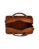 Reisetasche Liam, Waxed Pull Up, Cognac
