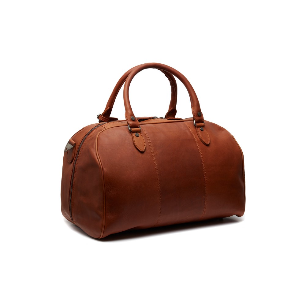 Reisetasche Liam, Waxed Pull Up, Cognac