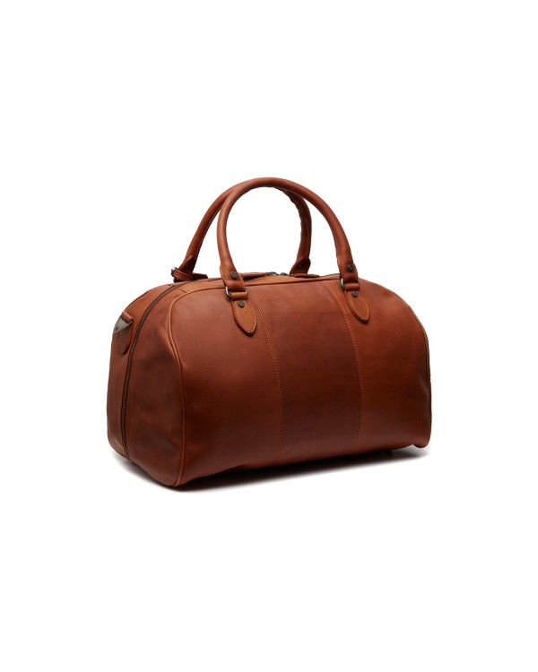 Reisetasche Liam, Waxed Pull Up, Cognac