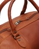 Reisetasche Liam, Waxed Pull Up, Cognac