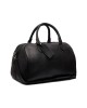 Reisetasche Liam, Waxed Pull Up, Schwarz