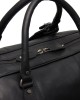 Reisetasche Liam, Waxed Pull Up, Schwarz