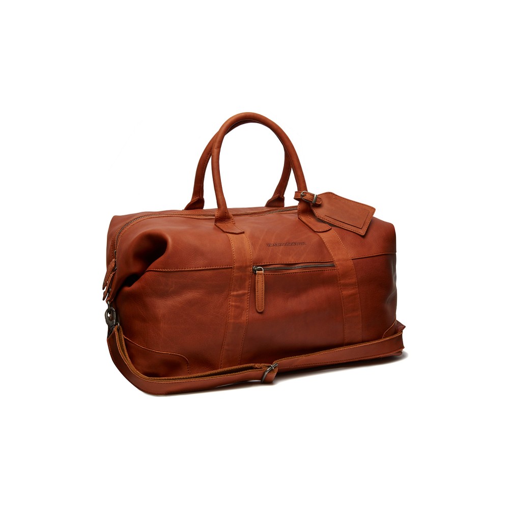 Reisetasche Portsmouth, Waxed Pull Up, Cognac