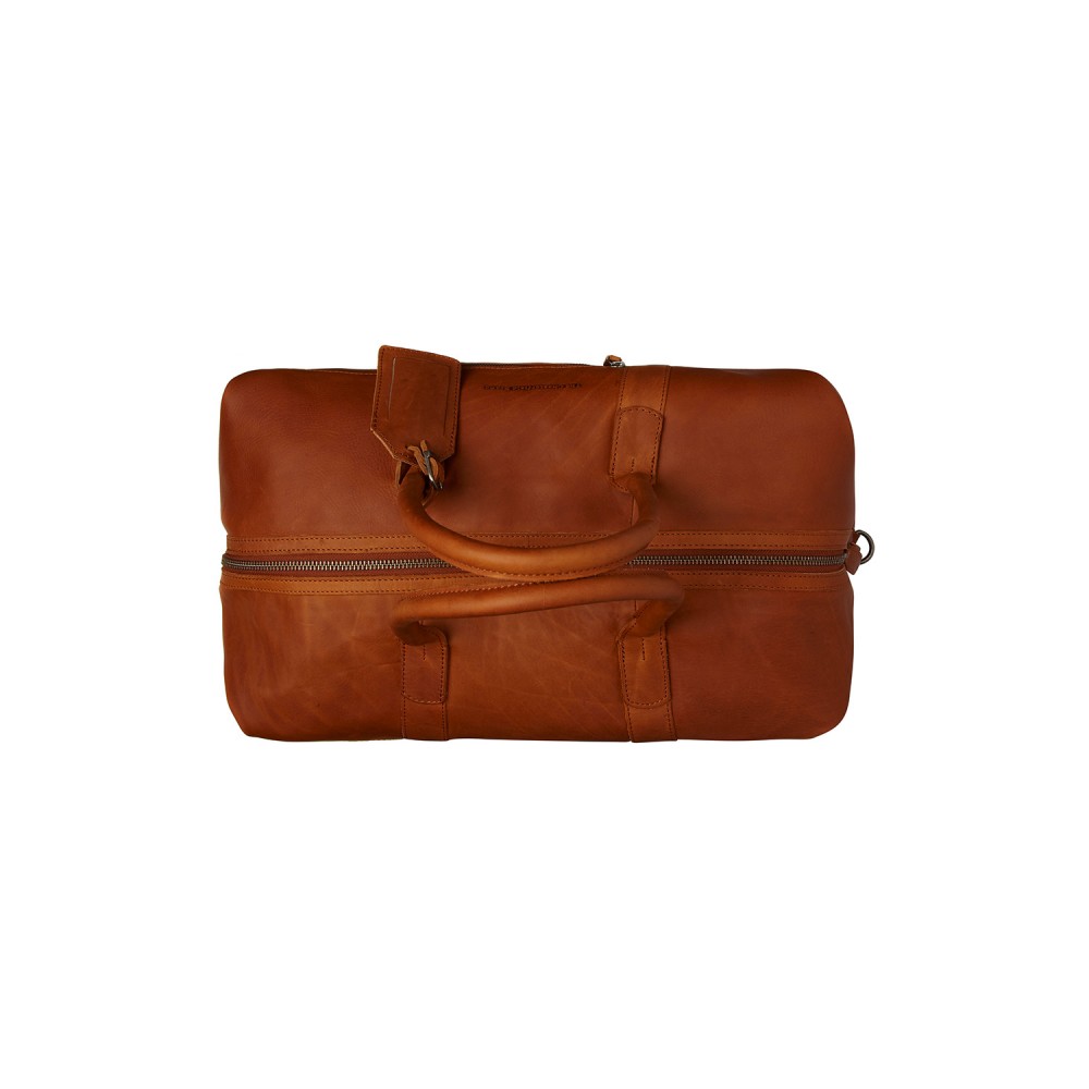 Reisetasche Portsmouth, Waxed Pull Up, Cognac