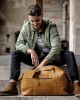 Reisetasche Portsmouth, Waxed Pull Up, Cognac