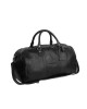Reisetasche William aus gewachstem Schwarz-Leder
