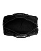 Reisetasche William aus gewachstem Schwarz-Leder