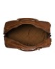 Reisetasche William aus gewachstem Cognac-Leder