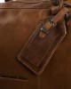 Reisetasche William aus gewachstem Cognac-Leder